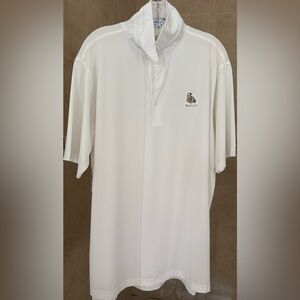Donald Ross White Men's Golf Shirt (TwinEagles GC)